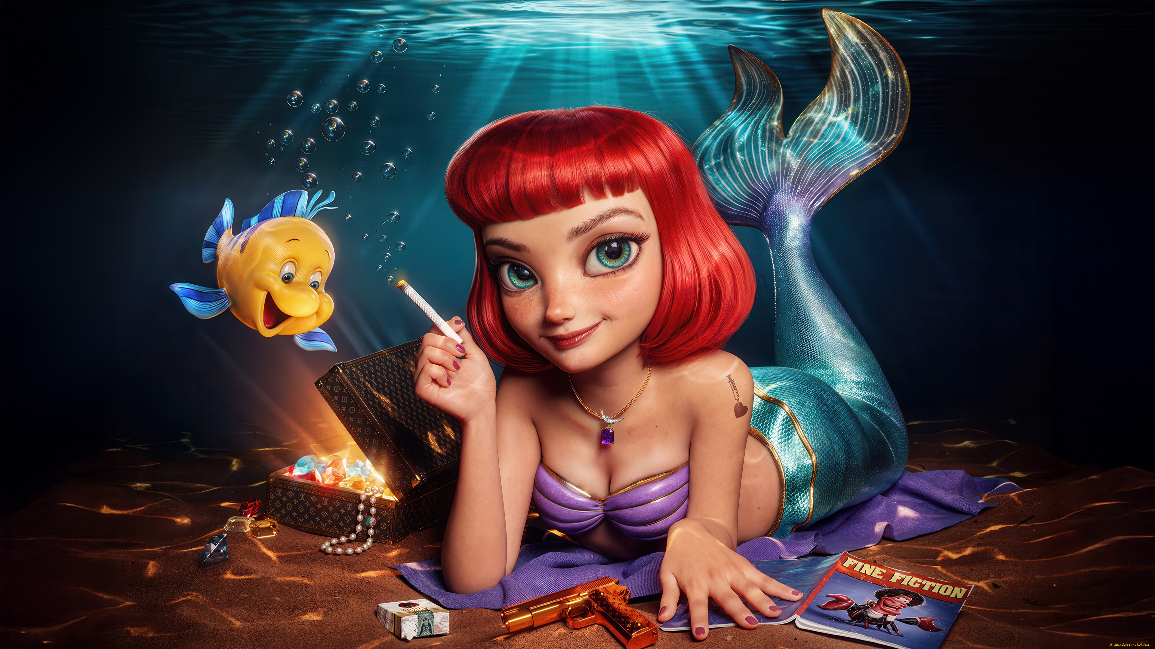 3 , ,  ,   , the, little, mermaid, 